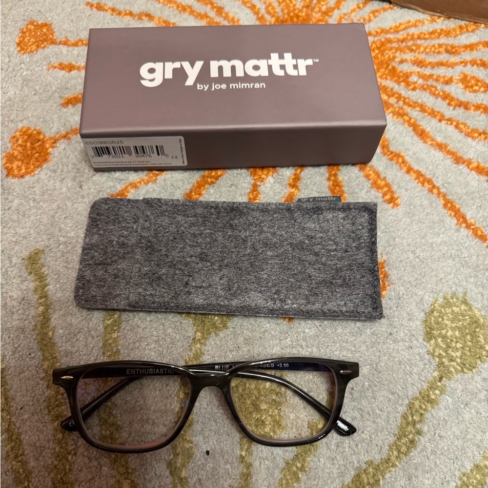 Gry Mattr Enthusiastic 2.50 Strength Blue Light Reading Glasses
